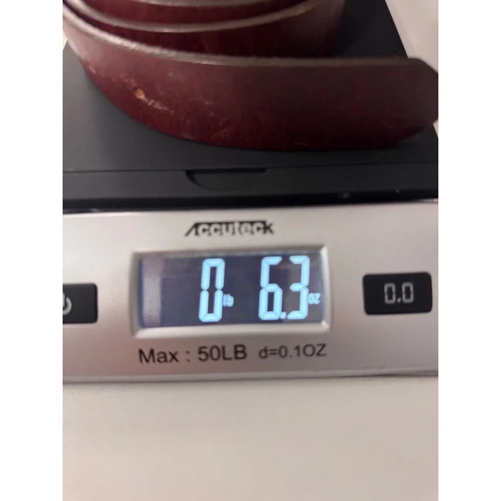 L.L. Bean Full Grain Leather Belt Mens 40 Brown Silver Buckle Classic Heritage